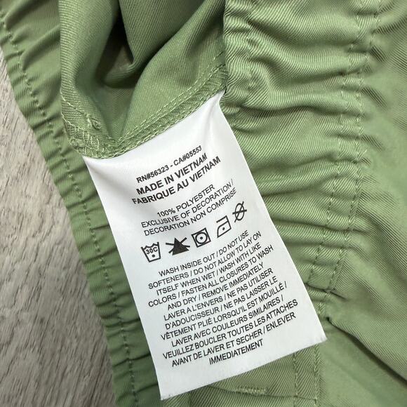 Nike Club Woven Tapered Leg Pants Men's Small Oil Green White DX0623-386 - Picture 5 of 11